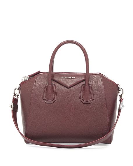 givenchy oxblood bag|Givenchy Antigona Small Leather Satchel Bag, Oxblood.